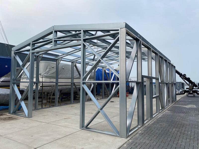 bedrijfspand bouwen staalframe qloods